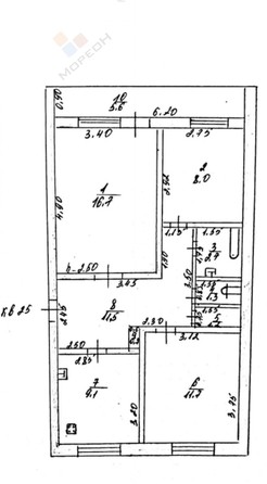 
   Продам 3-комнатную, 62.9 м², Кубанская ул, 22

. Фото 7.