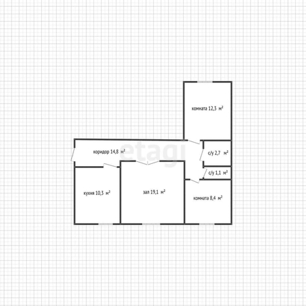 
   Продам 3-комнатную, 68.2 м², Михайлова ул, 1А

. Фото 1.