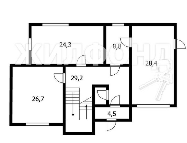 
   Продам дом, 195 м², Старобжегокай

. Фото 9.