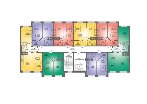 
   Продам 1-комнатную, 33.85 м², Портрет, литера 2

. Фото 1.