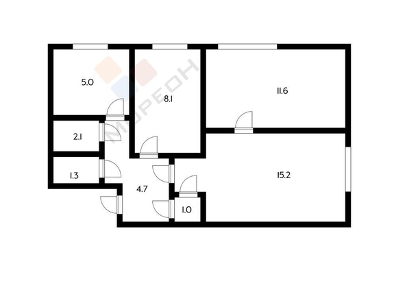 
   Продам 3-комнатную, 49 м², Седина ул, 49

. Фото 15.