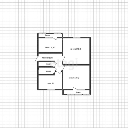 
   Продам 3-комнатную, 71.6 м², Чкалова ул, 86/1

. Фото 1.