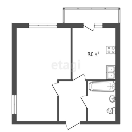 
   Продам 1-комнатную, 32 м², Лаухина ул, 17/1

. Фото 2.