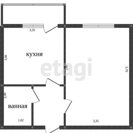 
   Продам 1-комнатную, 35 м², Тургенева ул, 33/2  33

. Фото 11.