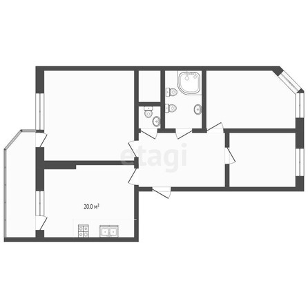 
   Продам 3-комнатную, 132.2 м², Кубанская Набережная ул, 37

. Фото 18.