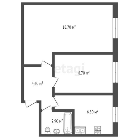 
   Продам 2-комнатную, 42.5 м², Ставропольская ул, 266

. Фото 16.