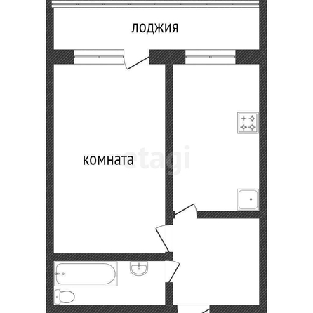 
   Продам 1-комнатную, 37 м², Зеленоградская ул, 40

. Фото 9.