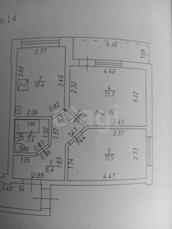 
   Продам 2-комнатную, 50.6 м², Днепровская ул, 1

. Фото 10.