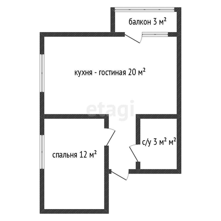 
   Продам 1-комнатную, 39.4 м², Гаражный пер, 12/3  1

. Фото 25.