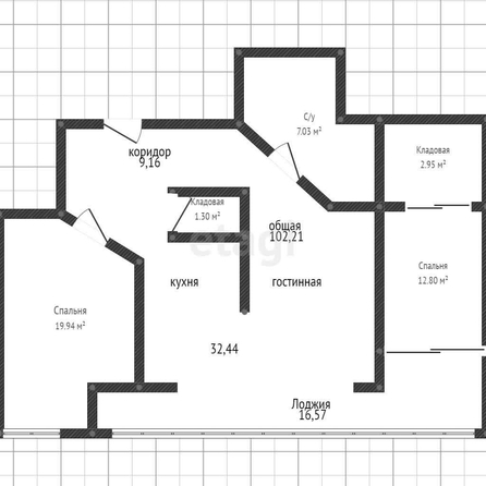 
   Продам 3-комнатную, 85.5 м², Селезнева ул, 4/4

. Фото 23.