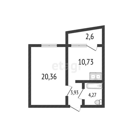 
   Продам 1-комнатную, 39 м², Западный Обход ул, 39/1/3

. Фото 10.