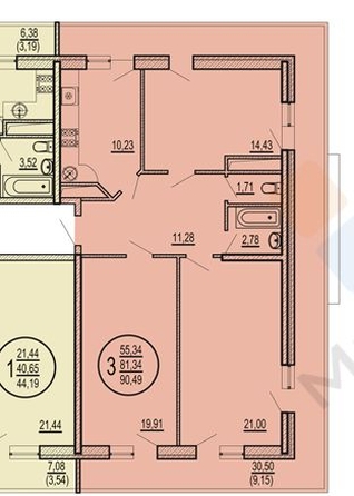 
   Продам 3-комнатную, 105 м², Красных Партизан ул, 1/3к1

. Фото 31.