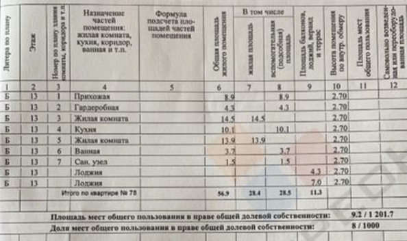 
   Продам 2-комнатную, 68 м², Александра Покрышкина ул, 25А к2

. Фото 12.