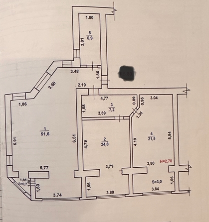 
   Продам 2-комнатную, 116 м², Краснозеленых ул, 29/12

. Фото 11.