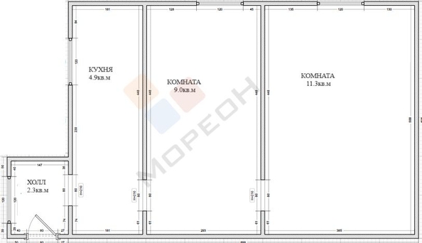 
   Продам 2-комнатную, 25.2 м², Новая ул, 67

. Фото 2.