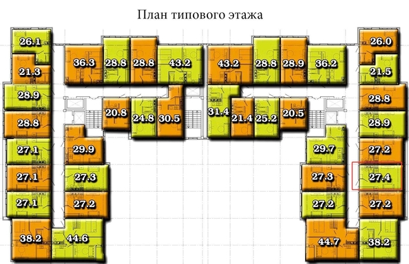 
   Продам 1-комнатную, 28 м², Волжская ул, 32

. Фото 11.