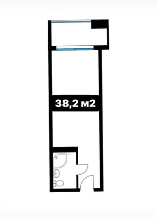 
   Продам 1-комнатную, 38.2 м², Шоссейная ул, 5/7

. Фото 2.