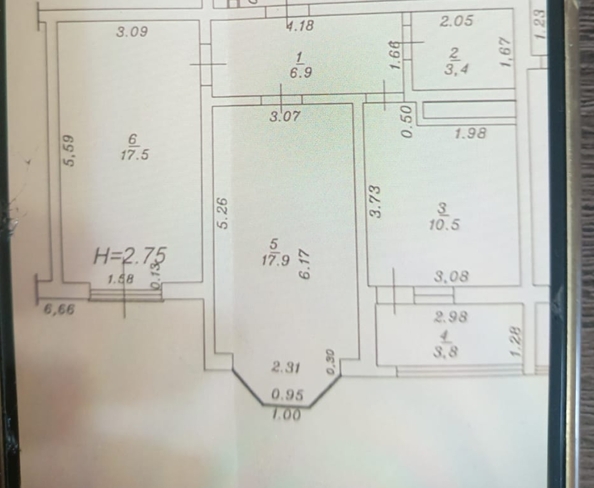 
   Продам 2-комнатную, 61 м², Супсехское ш, 39к11

. Фото 15.