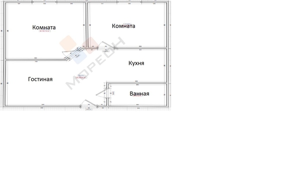 
   Продам 1-комнатную, 36.8 м², Героя Яцкова И.В. ул, 1/10

. Фото 2.