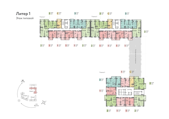 
   Продам 1-комнатную, 33.47 м², Теплые Края, 1 очередь литера 1

. Фото 1.