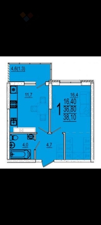 
   Продам 1-комнатную, 38.1 м², Конгрессная ул, 41

. Фото 14.