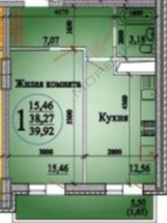 
   Продам 1-комнатную, 38.5 м², Московская ул, 131к3

. Фото 11.