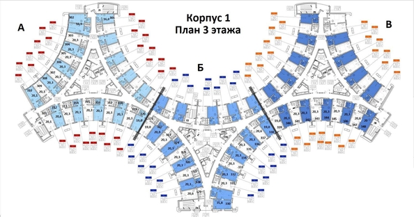 
   Продам 1-комнатную, 23.4 м², Крымская ул, 44

. Фото 3.