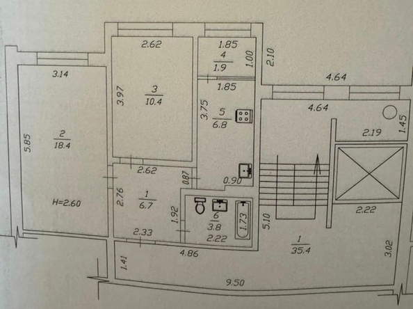 
   Продам 2-комнатную, 48 м², Ленина ул, 169

. Фото 6.