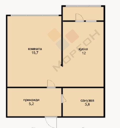 
   Продам 1-комнатную, 38.6 м², Мачуги В.Н. ул, 166к1

. Фото 14.