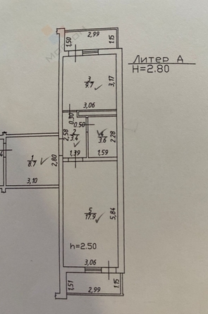 
   Продам 1-комнатную, 43.3 м², 3-я Целиноградская ул, 9

. Фото 21.