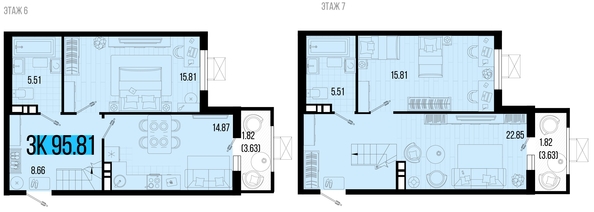 
   Продам 3-комнатную, 95.81 м², Цветной бульвар, литер 4

. Фото 4.