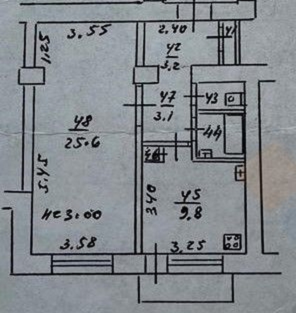 
   Продам 1-комнатную, 46.8 м², Карасунская ул, 44

. Фото 9.