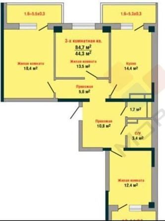 
   Продам 3-комнатную, 81.3 м², Симиренко ул, 71к1

. Фото 18.