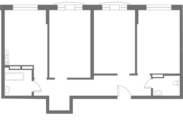 
   Продам 3-комнатную, 74.21 м², Краснодонская ул, 46

. Фото 4.