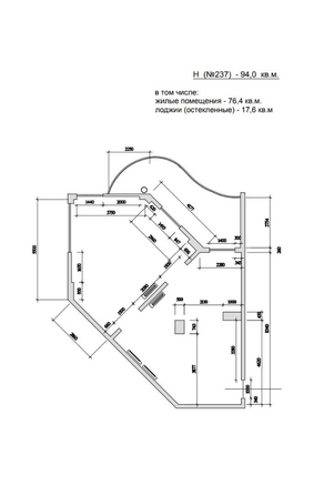 
   Продам 2-комнатную, 94 м², Войкова ул, 21

. Фото 2.