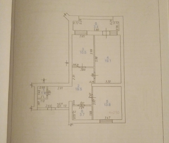 
   Продам 2-комнатную, 70 м², Евскина б-р, 5к2

. Фото 17.