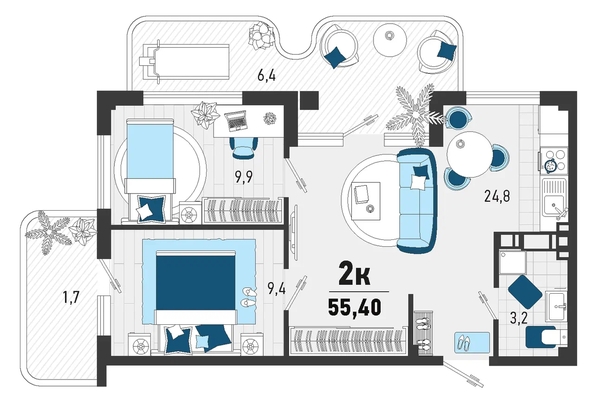 
   Продам 2-комнатную, 28 м², Конечная ул, 2

. Фото 6.