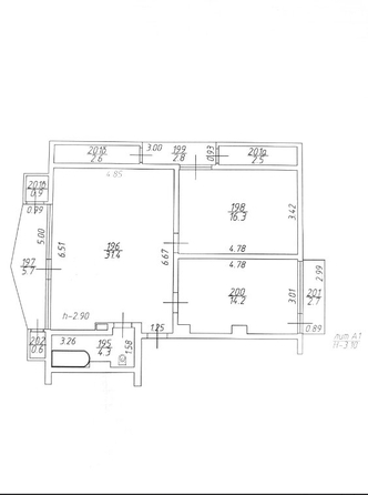 
   Продам 2-комнатную, 72.9 м², Лесная ул, 12/2

. Фото 2.