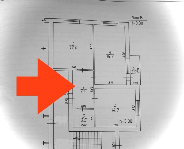 
   Продам 2-комнатную, 65 м², Солнечная ул, 38к1

. Фото 8.