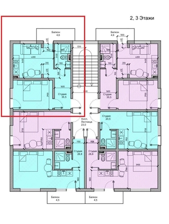 
   Продам 2-комнатную, 15 м², Ленина ул, 221/13

. Фото 13.