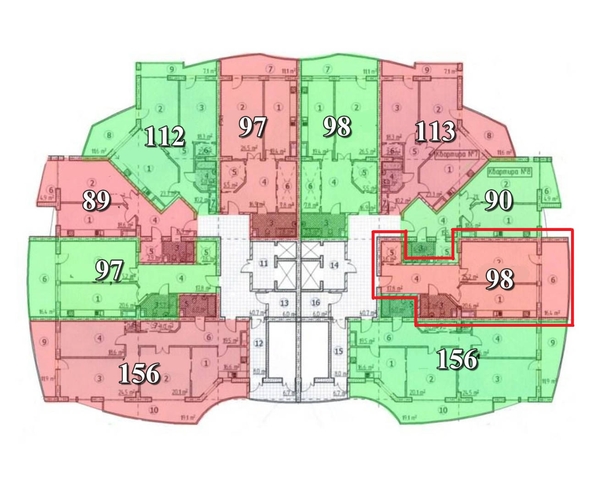 
   Продам 3-комнатную, 100 м², Первомайская ул, 21

. Фото 22.