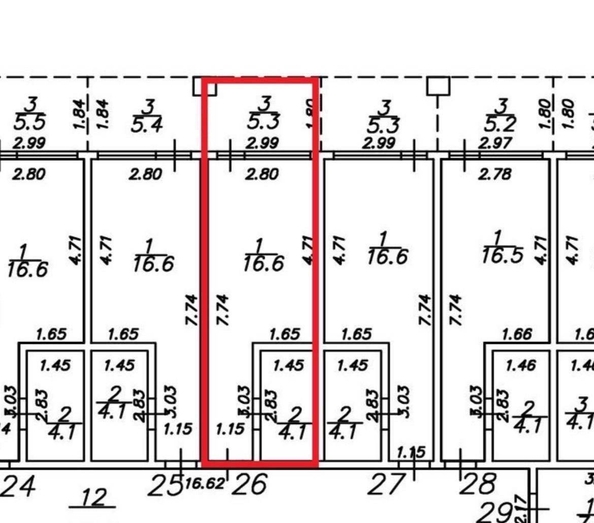 
   Продам 1-комнатную, 26 м², Ленина ул, 217Б

. Фото 11.