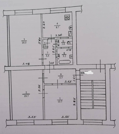 
   Продам 3-комнатную, 76 м², Чебрикова ул, 7Д

. Фото 5.