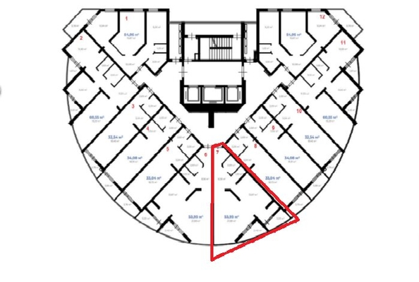 
   Продам 2-комнатную, 53.95 м², Ленина ул, 298Бк7

. Фото 4.