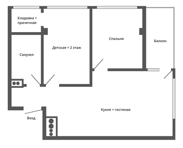 
   Продам 3-комнатную, 73 м², Тепличная ул, 96А

. Фото 7.