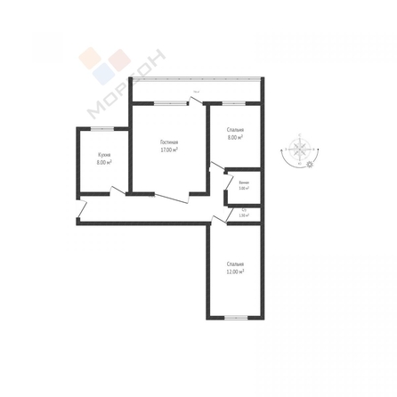 
   Продам 3-комнатную, 59.7 м², Симферопольская ул, 40

. Фото 27.