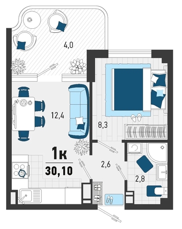 
   Продам 1-комнатную, 27.4 м², Конечная ул, 2

. Фото 6.