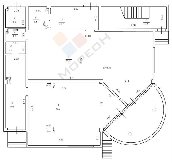 
   Продам помещение свободного назначения, 770 м², Бисерная ул, 18

. Фото 21.