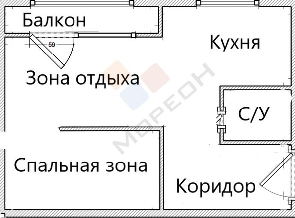 
   Продам студию, 31.7 м², Курчатова ул, 14

. Фото 31.