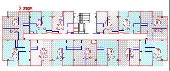 
   Продам 2-комнатную, 37.4 м², Высокогорная ул, 56Д

. Фото 9.